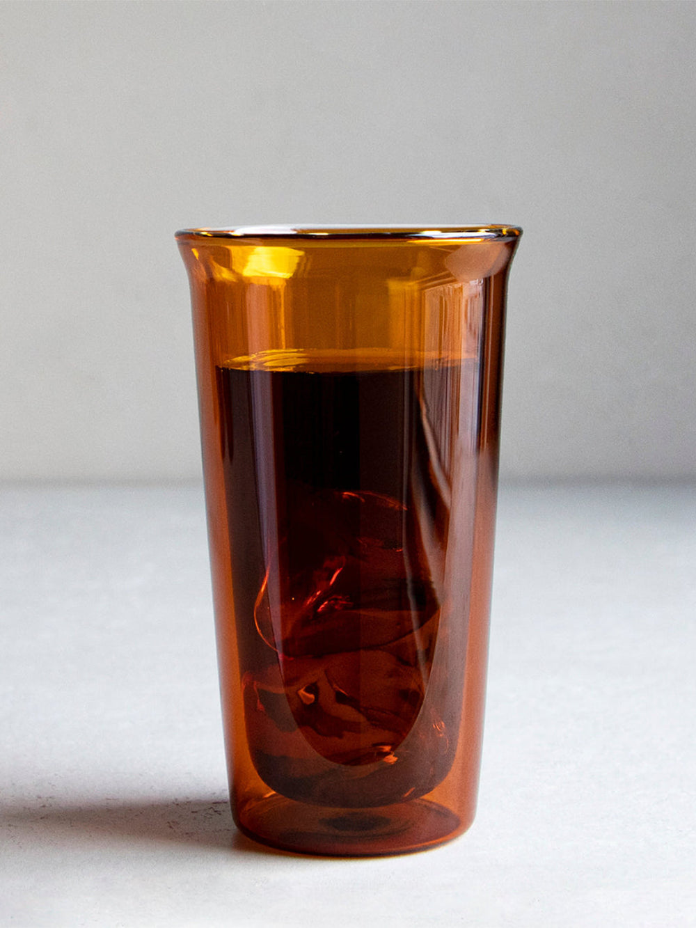 Photo of KINTO CAST AMBER Double Wall Glass (340ml/11.6oz) ( ) [ KINTO ] [ Beer Glasses ]