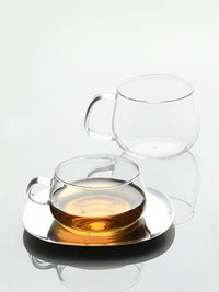 Photo of KINTO UNITEA Cup & Saucer (350ml) ( ) [ KINTO ] [ Tea Glasses ]