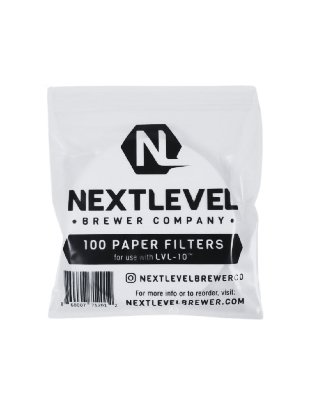 NEXTLEVEL LVL-10 Brewer Premium Paper Filters (100-Pack)