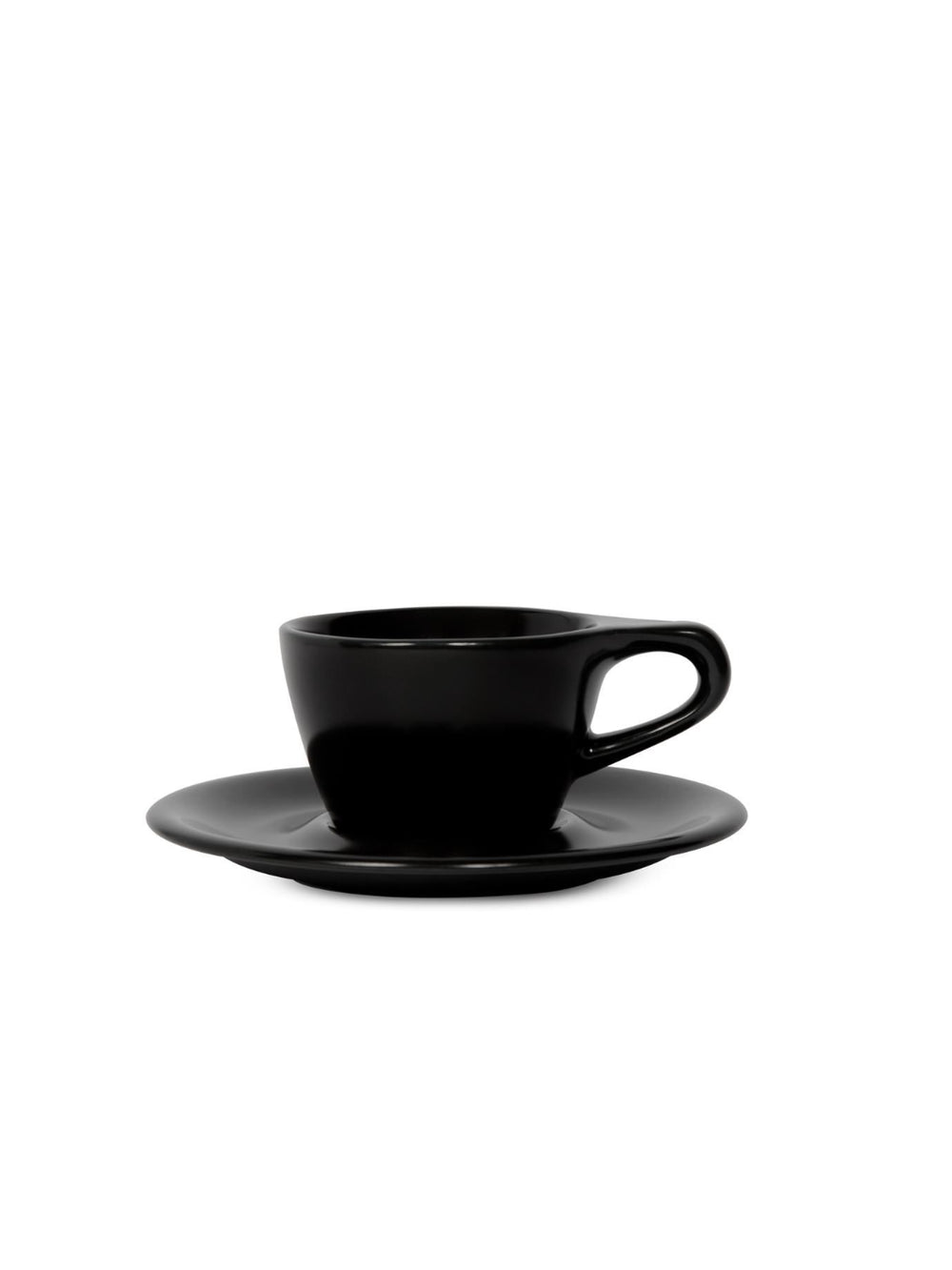 Photo of notNeutral LINO Single Cappuccino Cup & Saucer (5oz/148ml) ( Black ) [ notNeutral ] [ Coffee Cups ]