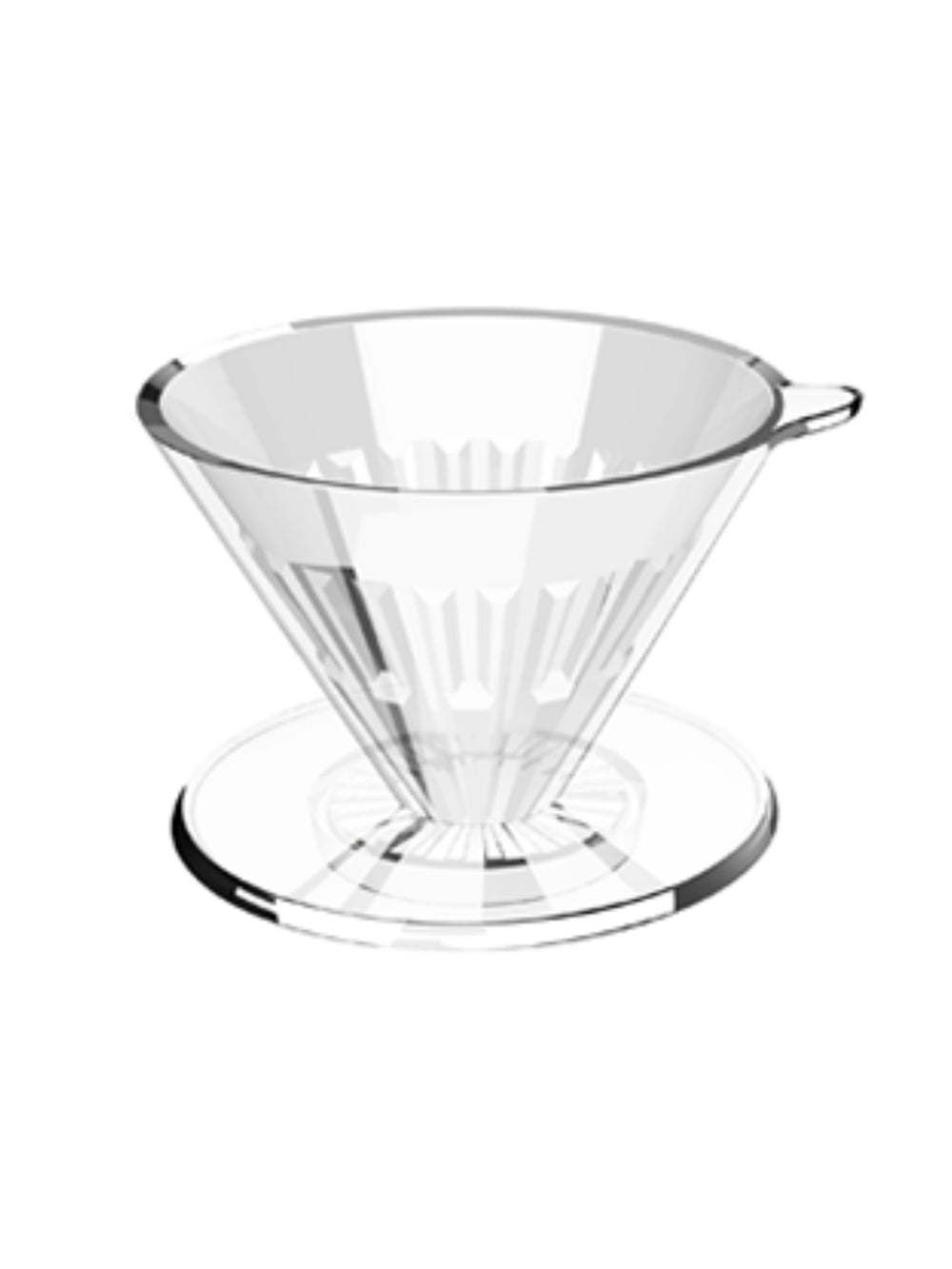 Photo of TIMEMORE Crystal Eye Dripper (Plastic) ( Clear 02 (2-4 cups) ) [ Timemore ] [ Pourover Brewers ]