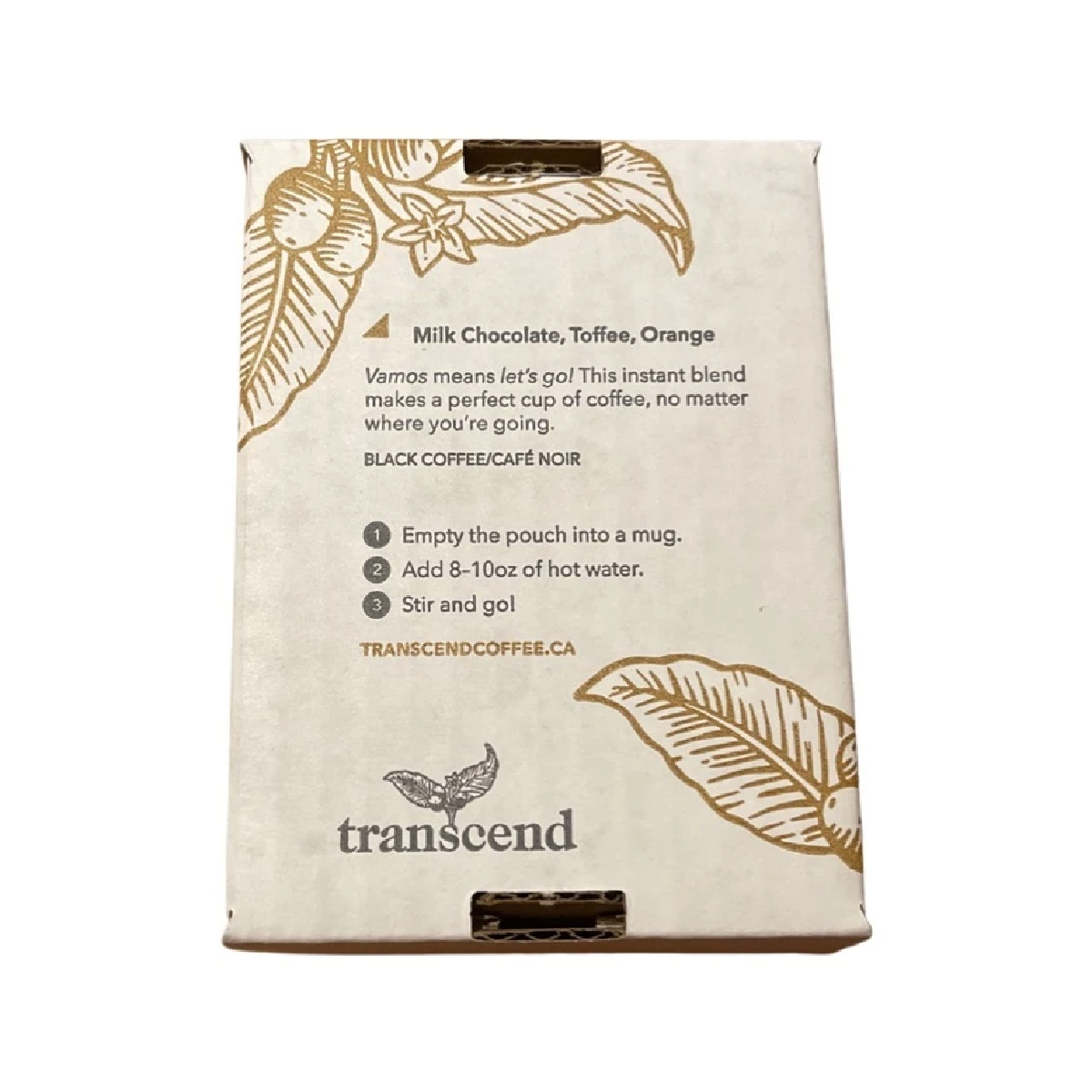Transcend - Vamos Instant Coffee - Box of 5